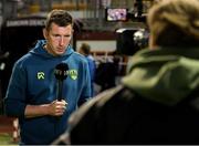 23 May 2025; Cork City manager Ger Nash is interviewed after his side's defeat in the SSE Airtricity Men's Premier Division match between Galway United and Cork City at Eamonn Deacy Park in Galway. Photo by Thomas Flinkow/Sportsfile