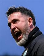 23 May 2025; Shamrock Rovers manager Stephen Bradley celebrates after the SSE Airtricity Men's Premier Division match between Derry City and Shamrock Rovers at The Ryan McBride Brandywell Stadium in Derry. Photo by Stephen McCarthy/Sportsfile
