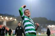 23 May 2025; Michael Noonan of Shamrock Rovers celebrates after the SSE Airtricity Men's Premier Division match between Derry City and Shamrock Rovers at The Ryan McBride Brandywell Stadium in Derry. Photo by Stephen McCarthy/Sportsfile