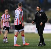 23 May 2025; Derry City manager Tiernan Lynch after the SSE Airtricity Men's Premier Division match between Derry City and Shamrock Rovers at The Ryan McBride Brandywell Stadium in Derry. Photo by Stephen McCarthy/Sportsfile