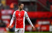 23 May 2025; Zach Elbouzedi of St Patrick's Athletic during the SSE Airtricity Men's Premier Division match between St Patrick's Athletic and Waterford at Richmond Park in Dublin. Photo by Seb Daly/Sportsfile