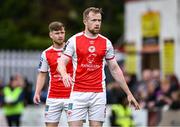 23 May 2025; Sean Hoare of St Patrick's Athletic during the SSE Airtricity Men's Premier Division match between St Patrick's Athletic and Waterford at Richmond Park in Dublin. Photo by Seb Daly/Sportsfile