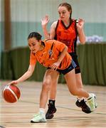 24 May 2025; Action during the Basketball U13 Girls SF1 match between Cornageeha, Sligo, and Rathmore-Gneeveguilla, Kerry, during day one of the Cairn Community Games Multi-Sports Finals 2025 at Gormanston Park in Meath. Photo by Shauna Clinton/Sportsfile