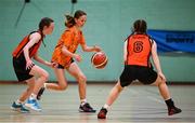 24 May 2025; Action during the Basketball U13 Girls SF1 match between Cornageeha, Sligo, and Rathmore-Gneeveguilla, Kerry, during day one of the Cairn Community Games Multi-Sports Finals 2025 at Gormanston Park in Meath. Photo by Shauna Clinton/Sportsfile