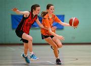 24 May 2025; Action during the Basketball U13 Girls SF1 match between Cornageeha, Sligo, and Rathmore-Gneeveguilla, Kerry, during day one of the Cairn Community Games Multi-Sports Finals 2025 at Gormanston Park in Meath. Photo by Shauna Clinton/Sportsfile