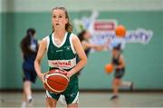 24 May 2025; Action during the Basketball U13 Girls SF1 match between Clonguish, Longford, and Clontibret, Monaghan, during day one of the Cairn Community Games Multi-Sports Finals 2025 at Gormanston Park in Meath. Photo by Shauna Clinton/Sportsfile