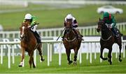 24 May 2025; Trustyourinstinct, left, with Dylan Browne McMonagle up, on their way to winning the Al Basti Equiworld Dubai Orby Stakes during day two of the Tattersalls Irish Guineas Festival at The Curragh Racecourse in Kildare. Photo by Seb Daly/Sportsfile