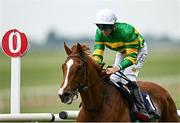 24 May 2025; Trustyourinstinct, with Dylan Browne McMonagle up, on their way to winning the Al Basti Equiworld Dubai Orby Stakes during day two of the Tattersalls Irish Guineas Festival at The Curragh Racecourse in Kildare. Photo by Seb Daly/Sportsfile