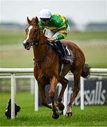 24 May 2025; Trustyourinstinct, with Dylan Browne McMonagle up, on their way to winning the Al Basti Equiworld Dubai Orby Stakes during day two of the Tattersalls Irish Guineas Festival at The Curragh Racecourse in Kildare. Photo by Seb Daly/Sportsfile