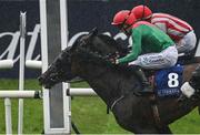 24 May 2025; Apercu, 8, with Billy Lee up, crosses the line ahead of second place Cloud Seeker, behind, with Andrew Joseph Slattery up, in a photo-finish to win the Tulfarris Hotel And Golf Resort Handicap during day two of the Tattersalls Irish Guineas Festival at The Curragh Racecourse in Kildare. Photo by Seb Daly/Sportsfile