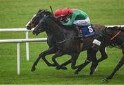 24 May 2025; Apercu, 8, with Billy Lee up, on their way to winning the Tulfarris Hotel And Golf Resort Handicap, from second place Cloud Seeker, behind, with Andrew Joseph Slattery up, during day two of the Tattersalls Irish Guineas Festival at The Curragh Racecourse in Kildare. Photo by Seb Daly/Sportsfile