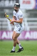 24 May 2025; David Qualter of Kildare takes a free during the Joe McDonagh Cup match between Kildare and Down at Cedral St Conleth's in Newbridge, Kildare. Photo by Piaras Ó Mídheach/Sportsfile