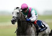 24 May 2025; Field Of Gold, with Colin Keane up, on their way to winning the Tattersalls Irish 2,000 Guineas during day two of the Tattersalls Irish Guineas Festival at The Curragh Racecourse in Kildare. Photo by Seb Daly/Sportsfile