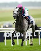 24 May 2025; Field Of Gold, with Colin Keane up, on their way to winning the Tattersalls Irish 2,000 Guineas during day two of the Tattersalls Irish Guineas Festival at The Curragh Racecourse in Kildare. Photo by Seb Daly/Sportsfile