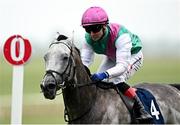 24 May 2025; Field Of Gold, with Colin Keane up, on their way to winning the Tattersalls Irish 2,000 Guineas during day two of the Tattersalls Irish Guineas Festival at The Curragh Racecourse in Kildare. Photo by Seb Daly/Sportsfile