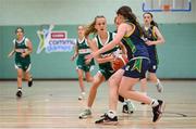 24 May 2025; Action during the Basketball U13 Girls match between Clonguish, Longford, and Clontibret, Monaghan, on day one of the Cairn Community Games Multi-Sports Finals 2025 at Gormanston Park in Meath. Photo by Shauna Clinton/Sportsfile