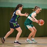 24 May 2025; Action during the Basketball U13 Girls match between Clonguish, Longford, and Clontibret, Monaghan, on day one of the Cairn Community Games Multi-Sports Finals 2025 at Gormanston Park in Meath. Photo by Shauna Clinton/Sportsfile