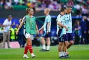 24 May 2025; Katie McCabe of Arsenal before the UEFA Women's Champions League final match between Arsenal and Barcelona at Estádio José Alvalade in Lisbon, Portugal. Photo by Daniela Porcelli /Sportsfile