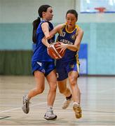 24 May 2025; Action during the Basketball U16 Girls match between Malahide, Dublin and Donaghmoyne, Monaghan, on day one of the Cairn Community Games Multi-Sports Finals 2025 at Gormanston Park in Meath. Photo by Shauna Clinton/Sportsfile