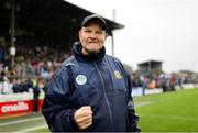 24 May 2025; Meath manager Robbie Brennan celebrates after his side's victory in the GAA Football All-Ireland Senior Championship Round 1 match between Meath and Cork at Páirc Tailteann in Navan, Meath. Photo by Thomas Flinkow/Sportsfile