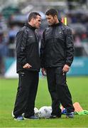24 May 2025; Louth manager Ger Brennan, left, with Louth selector David Whyte before the GAA Football All-Ireland Senior Championship Round 1 match between Louth and Monaghan at Cedral St Conleth's in Newbridge, Kildare. Photo by Piaras Ó Mídheach/Sportsfile