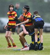 24 May 2025; Action during the X Rugby 7s Boys match between Clara, Offaly, and Coolera, Sligo during day one of the Cairn Community Games Multi-Sports Finals 2025 at Gormanston Park in Meath. Photo by Shauna Clinton/Sportsfile