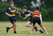 24 May 2025; Action during the X Rugby 7s Boys match between Clara, Offaly, and Coolera, Sligo during day one of the Cairn Community Games Multi-Sports Finals 2025 at Gormanston Park in Meath. Photo by Shauna Clinton/Sportsfile