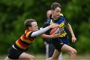 24 May 2025; Action during the X Rugby 7s Boys match between Clara, Offaly, and Coolera, Sligo during day one of the Cairn Community Games Multi-Sports Finals 2025 at Gormanston Park in Meath. Photo by Shauna Clinton/Sportsfile