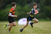 24 May 2025; Action during the X Rugby 7s Boys match between Clara, Offaly, and Coolera, Sligo during day one of the Cairn Community Games Multi-Sports Finals 2025 at Gormanston Park in Meath. Photo by Shauna Clinton/Sportsfile