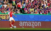 24 May 2025; Katie McCabe of Arsenal during the UEFA Women's Champions League final match between Arsenal and Barcelona at Estádio José Alvalade in Lisbon, Portugal. Photo by Pedro Loureiro/Sportsfile