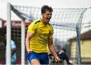 24 May 2025; Jason Cross of Fairview Rangers celebrates after scoring his side's second goal during the FAI Junior Cup final match between Fairview Rangers and North End United at Turner's Cross in Cork. Photo by Tom Beary/Sportsfile