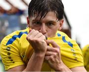 24 May 2025; Jason Cross of Fairview Rangers celebrates after scoring his side's second goal during the FAI Junior Cup final match between Fairview Rangers and North End United at Turner's Cross in Cork. Photo by Tom Beary/Sportsfile