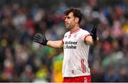 24 May 2025; Darren McCurry of Tyrone reacts at the final whistle of the GAA Football All-Ireland Senior Championship Round 1 match between Donegal and Tyrone at MacCumhaill Park in Ballybofey, Donegal. Photo by Ramsey Cardy/Sportsfile