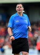 24 May 2025; Referee Sean Hurson during the GAA Football All-Ireland Senior Championship Round 1 match between Armagh and Derry at the BOX-IT Athletic Grounds in Armagh. Photo by Ray McManus/Sportsfile