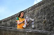 27 May 2025; At the launch of the 2025 TG4 All-Ireland Ladies Football Championships is Roisin Rodgers of Donegal with the Brendan Martin cup. The 2025 TG4 All-Ireland Championships were launched at Croke Park today, after a number of top inter-county stars travelled to Athlone in Westmeath to mark the beginning of the TG4 All-Ireland series. The 2025 TG4 All-Ireland Junior, Intermediate and Senior Finals will be played at Croke Park on Sunday, August 3, 2025. #ProperFan. Photo by Brendan Moran/Sportsfile