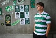 27 May 2025; Shamrock Rovers new signing John McGovern poses for a portrait during his unveiling at Tallaght Stadium in Dublin. Photo by Stephen McCarthy/Sportsfile