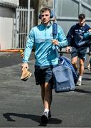 25 May 2025; Sean Currie of Dublin arrives for the Leinster GAA Hurling Senior Championship Round 5 match between Dublin and Galway at Parnell Park in Dublin. Photo by Ray McManus/Sportsfile
