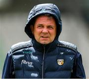 25 May 2025; Antrim manager Davy Fitzgerald before the Leinster GAA Hurling Senior Championship Round 5 match between Offaly and Antrim at Glenisk O’Connor Park in Tullamore, Offaly. Photo by Michael P Ryan/Sportsfile