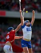 25 May 2025; Stephen Bennett of Waterford in action against Seán O’Donoghue of Cork during the Munster GAA Hurling Senior Championship Round 5 match between Cork and Waterford at SuperValu Páirc Ui Chaoimh in Cork. Photo by Brendan Moran/Sportsfile