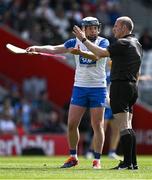 25 May 2025; Stephen Bennett of Waterford remonstrates with referee Johnny Murphy during the Munster GAA Hurling Senior Championship Round 5 match between Cork and Waterford at SuperValu Páirc Ui Chaoimh in Cork. Photo by Brendan Moran/Sportsfile