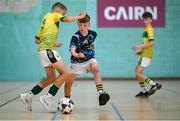 25 May 2025; Action during the Futsal U13 Boys match between Killmore-Drumsnatt, Monaghan, and Rathvilly, Carlow, on day two of the Cairn Community Games Multi-Sports Finals 2025 at Gormanston Park in Meath. Photo by Shauna Clinton/Sportsfile