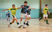 25 May 2025; Action during the Futsal U13 Boys match between Killmore-Drumsnatt, Monaghan, and Rathvilly, Carlow, on day two of the Cairn Community Games Multi-Sports Finals 2025 at Gormanston Park in Meath. Photo by Shauna Clinton/Sportsfile