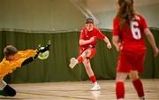 25 May 2025; Action during the Futsal U13 Boys match between St-Fechins, Sligo, and Milltown-Listry, Kerry, on day two of the Cairn Community Games Multi-Sports Finals 2025 at Gormanston Park in Meath. Photo by Shauna Clinton/Sportsfile