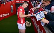 25 May 2025; Patrick Horgan of Cork signs autographs after his side's victory in the Munster GAA Hurling Senior Championship Round 5 match between Cork and Waterford at SuperValu Páirc Ui Chaoimh in Cork. Photo by Brendan Moran/Sportsfile