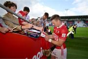 25 May 2025; Patrick Horgan of Cork signs autographs after his side's victory in the Munster GAA Hurling Senior Championship Round 5 match between Cork and Waterford at SuperValu Páirc Ui Chaoimh in Cork. Photo by Brendan Moran/Sportsfile