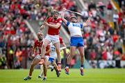 25 May 2025; Damien Cahalane of Cork in action against Stephen Bennett of Waterford during the Munster GAA Hurling Senior Championship Round 5 match between Cork and Waterford at SuperValu Páirc Ui Chaoimh in Cork. Photo by Brendan Moran/Sportsfile