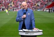 25 May 2025; RTÉ analyst Anthony Daly before the Munster GAA Hurling Senior Championship Round 5 match between Cork and Waterford at SuperValu Páirc Ui Chaoimh in Cork. Photo by Piaras Ó Mídheach/Sportsfile