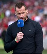 25 May 2025; RTÉ analyst Jackie Tyrell before the Munster GAA Hurling Senior Championship Round 5 match between Cork and Waterford at SuperValu Páirc Ui Chaoimh in Cork. Photo by Piaras Ó Mídheach/Sportsfile