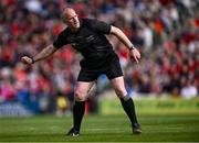 25 May 2025; Referee Johnny Murphy during the Munster GAA Hurling Senior Championship Round 5 match between Cork and Waterford at SuperValu Páirc Ui Chaoimh in Cork. Photo by Piaras Ó Mídheach/Sportsfile