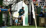 25 May 2025; Limerick captain William O'Donoghue leads his side out before the Munster GAA Hurling Senior Championship Round 5 match between Limerick and Clare at TUS Gaelic Grounds in Limerick. Photo by Tom Beary/Sportsfile